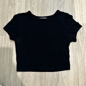 Zara basic cropped tee